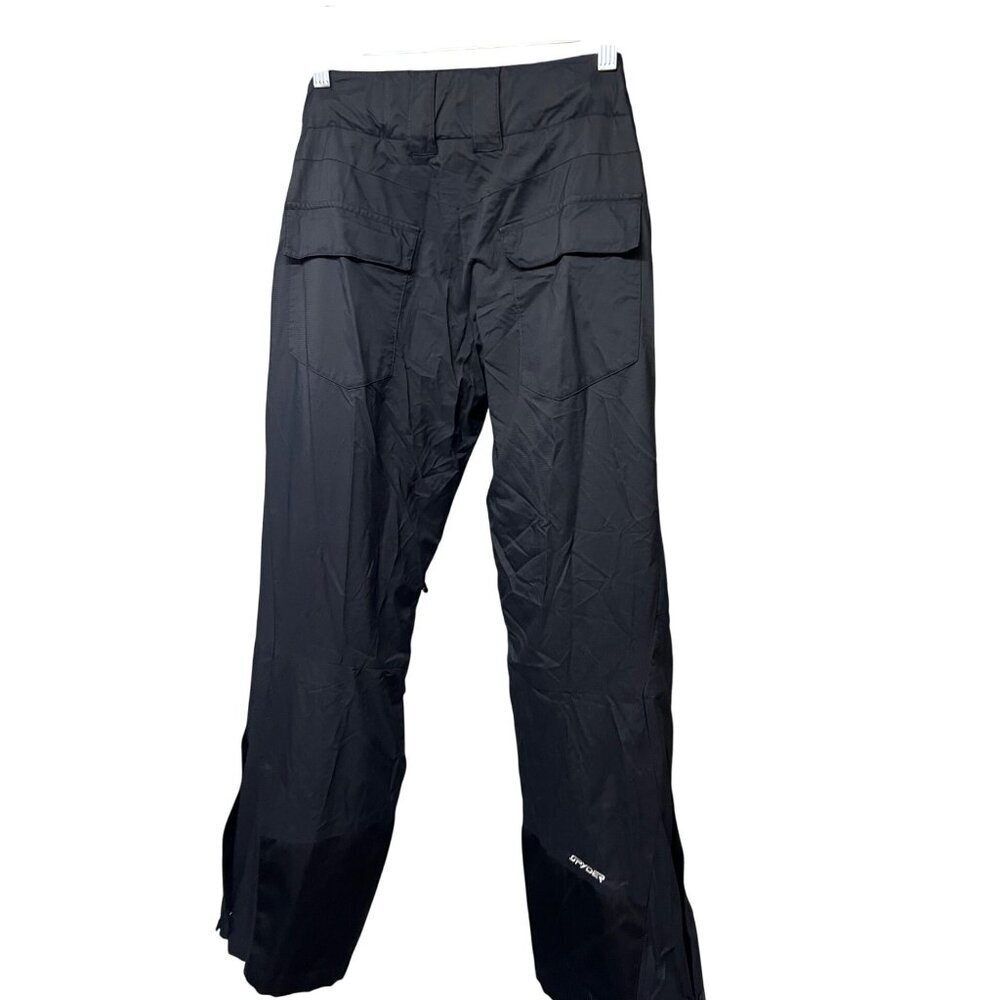 Spyder Womens Vintage Black Lined Snowboard Ski Snow Pants Medium Short 30x30 - Picture 2 of 14